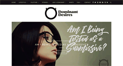 Desktop Screenshot of dominantdesires.com